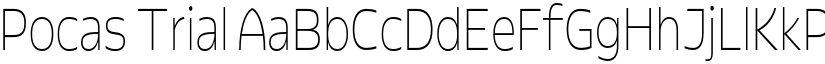 Pocas Trial font