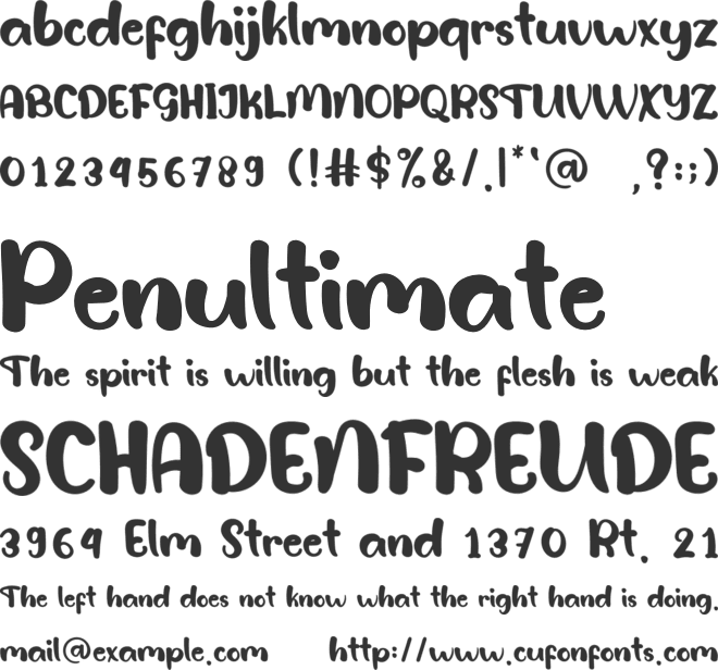 Boho Brush font preview