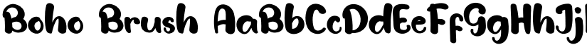 Boho Brush font download