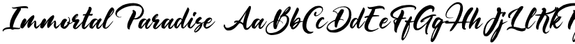 Immortal Paradise font download