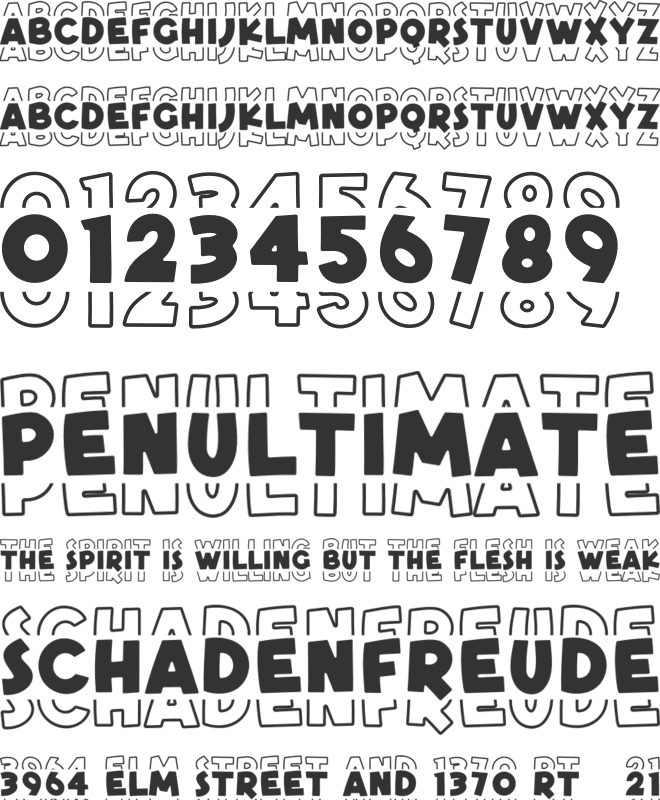 Frankly font preview