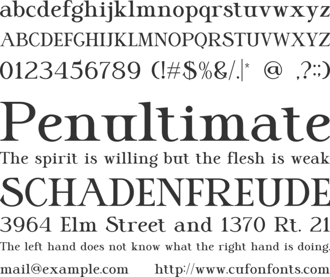 Sangrita font preview