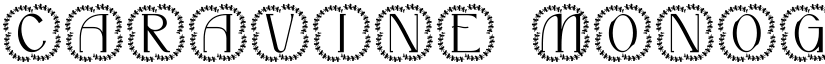 Caravine Monogram font