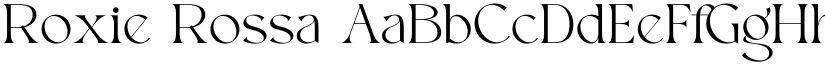 Roxie Rossa font