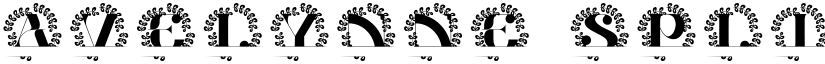 Avelynne Split Monogram font