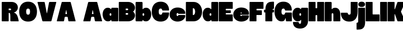 ROVA font