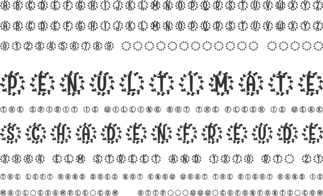 Fleuric Monogram font preview