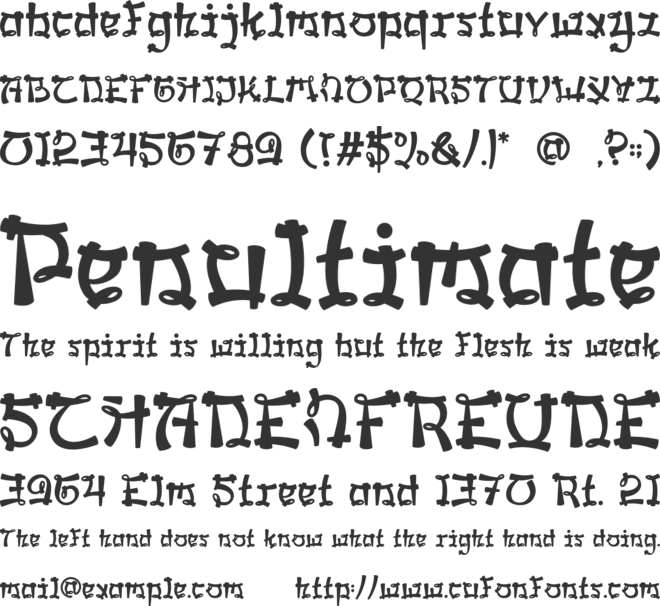 Miko Wave font preview