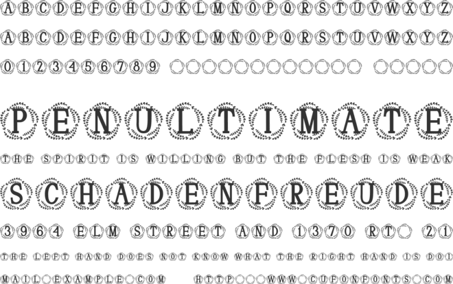 Majestelle Monogram font preview