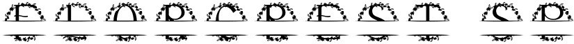 Florcrest Split Monogram font