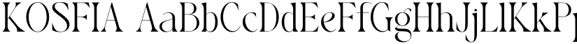 KOSFIA font