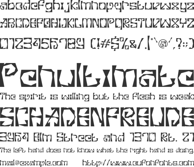 Pixel Mirage font preview