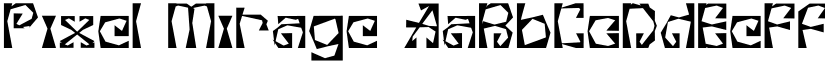 Pixel Mirage font