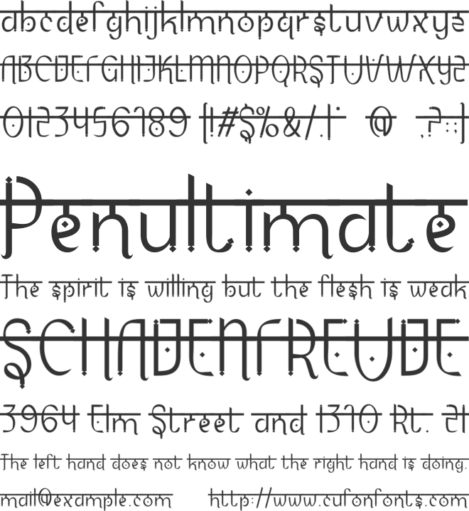 Pankh font preview