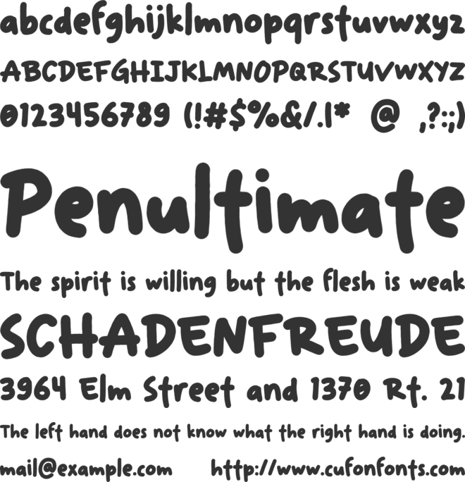 Nirakolu font preview