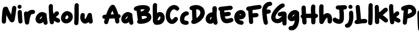 Nirakolu font download