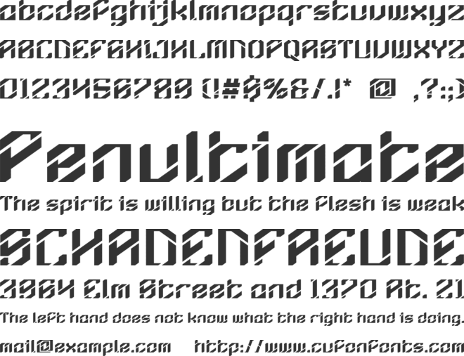 Neurobyte font preview