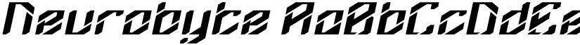 Neurobyte font