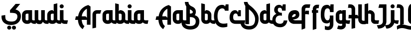 Saudi Arabia font download