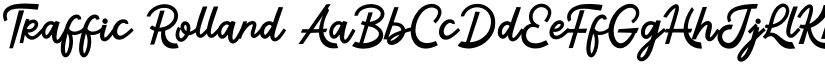 Traffic Rolland font