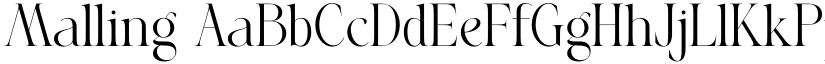 Malling font