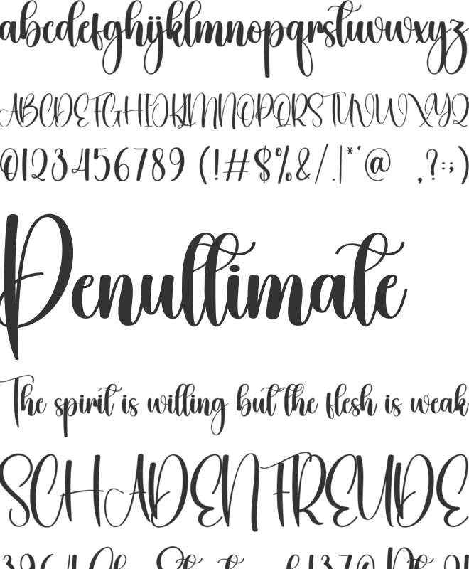 Maybie font preview