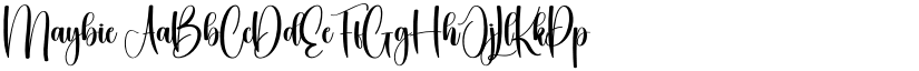 Maybie font