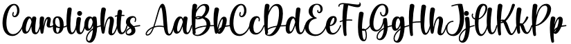 Carolights font download