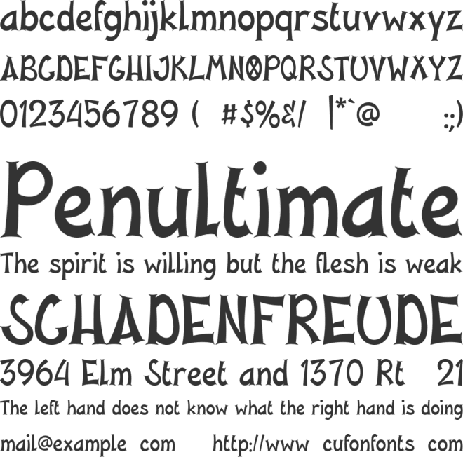 Oriental Gold font preview