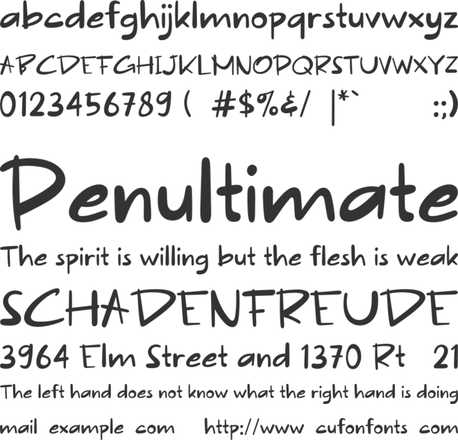 PGR Nougat font preview