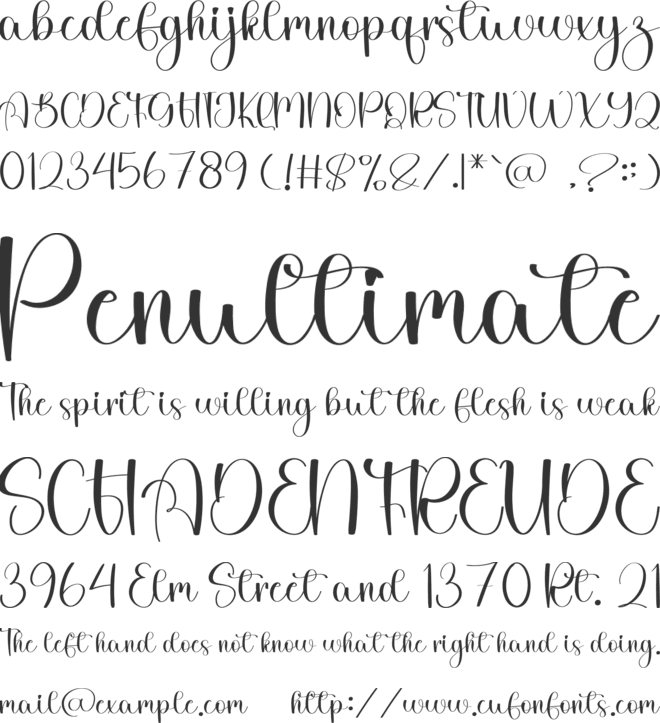 Starford font preview