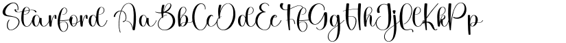 Starford font
