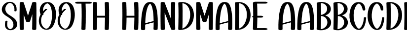 Smooth Handmade font
