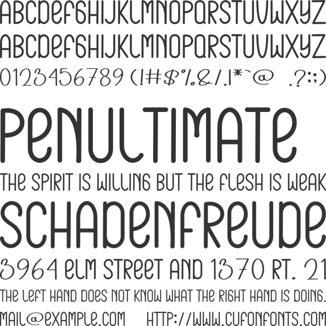Absolute Smoothie font preview