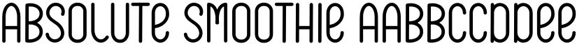 Absolute Smoothie font