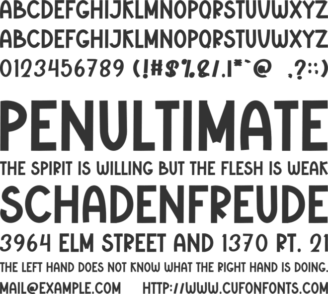 Shine Sunday font preview