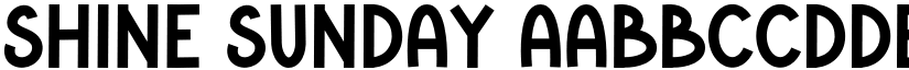 Shine Sunday font