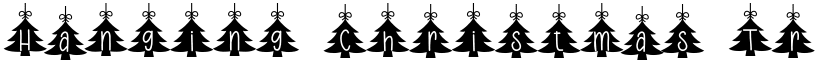 Hanging Christmas Tr font download