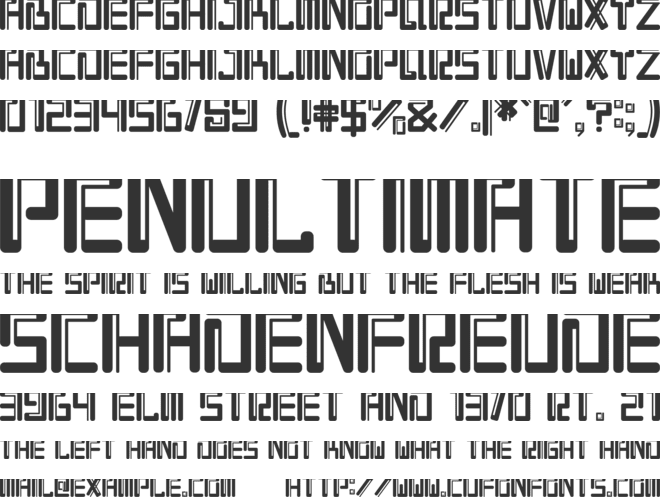 Astroda font preview