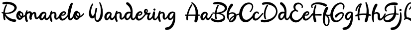 Romanelo Wandering font download
