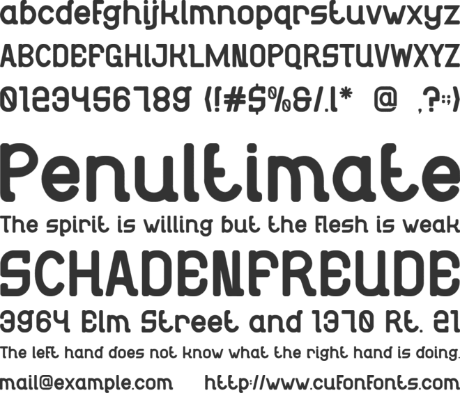 Rovica font preview