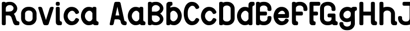 Rovica font