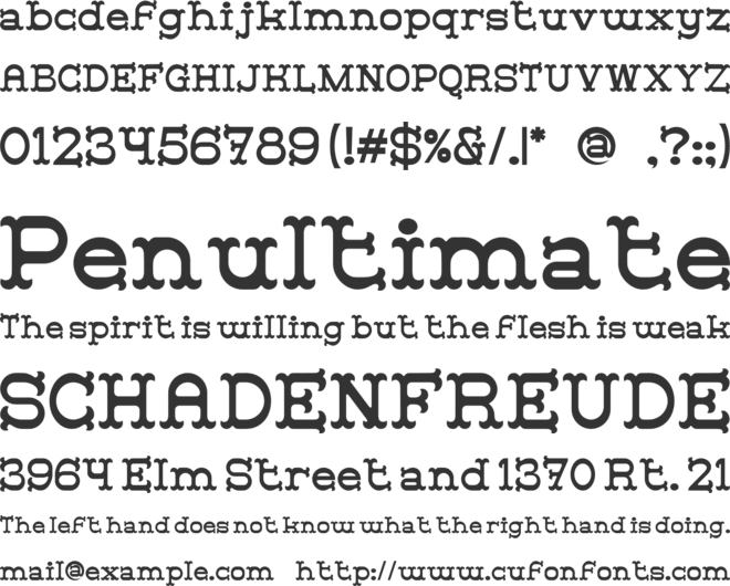 Pueblo Trails font preview