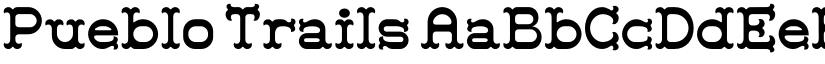 Pueblo Trails font