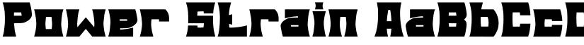 Power Strain font download