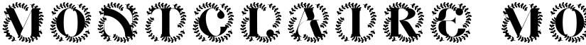 Montclaire Monogram font