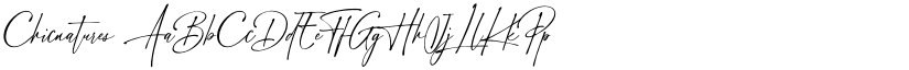 Chicnatures font