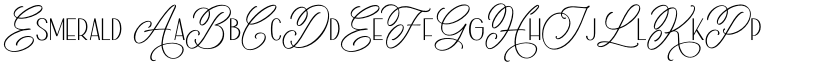 Esmerald font