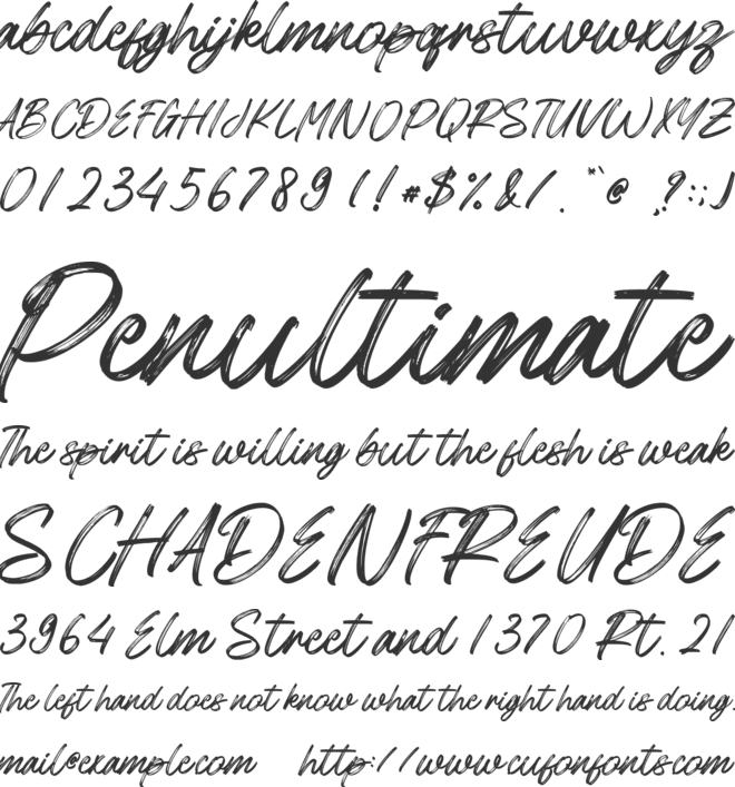 Christmas Frost font preview