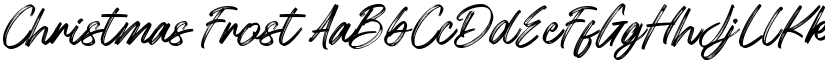 Christmas Frost font